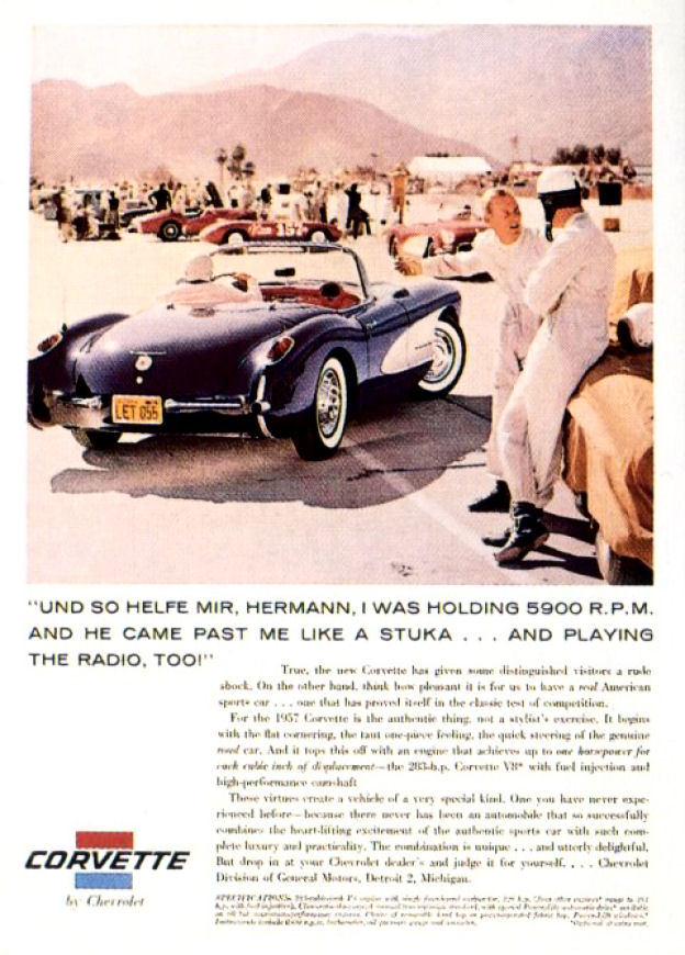 1957 Chevrolet Corvette Advertising